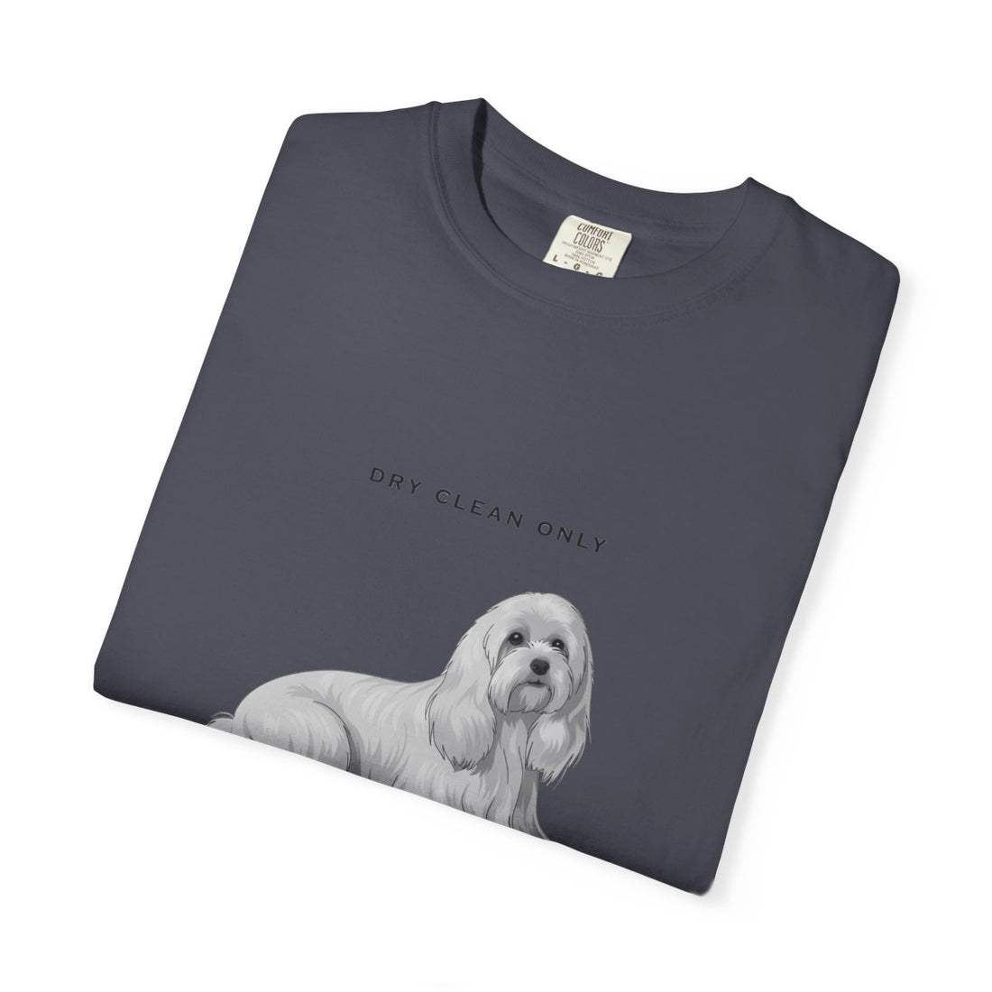 Navy — Folded | Maltese 'Dry Clean Only' Garment-Dyed Tee