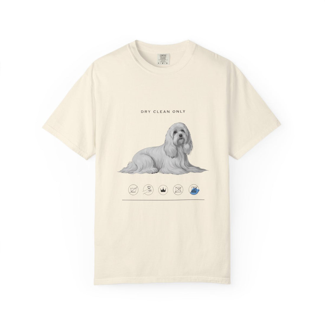 Ivory — Front | Maltese 'Dry Clean Only' Garment-Dyed Tee
