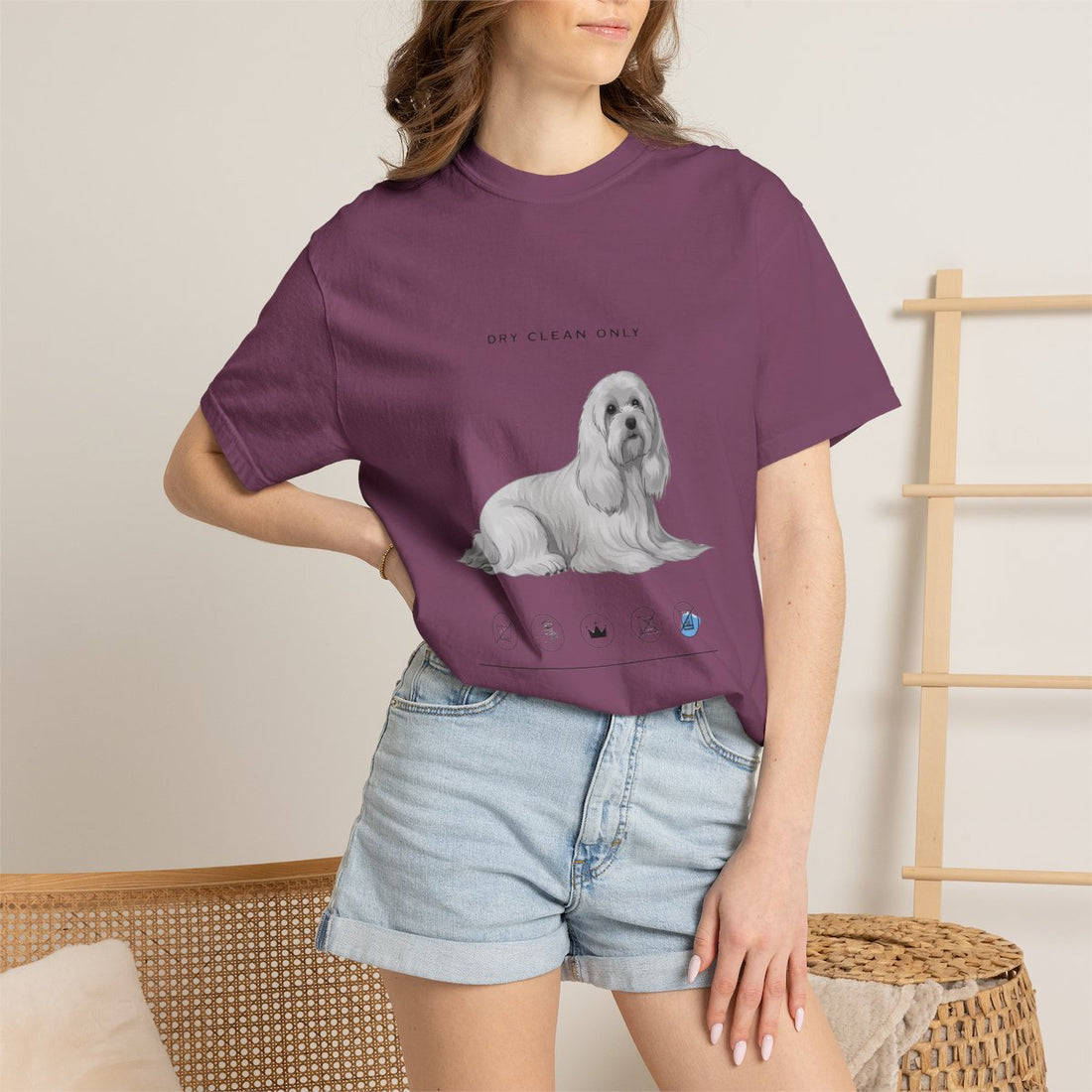 Berry — Lifestyle | Maltese 'Dry Clean Only' Garment-Dyed Tee