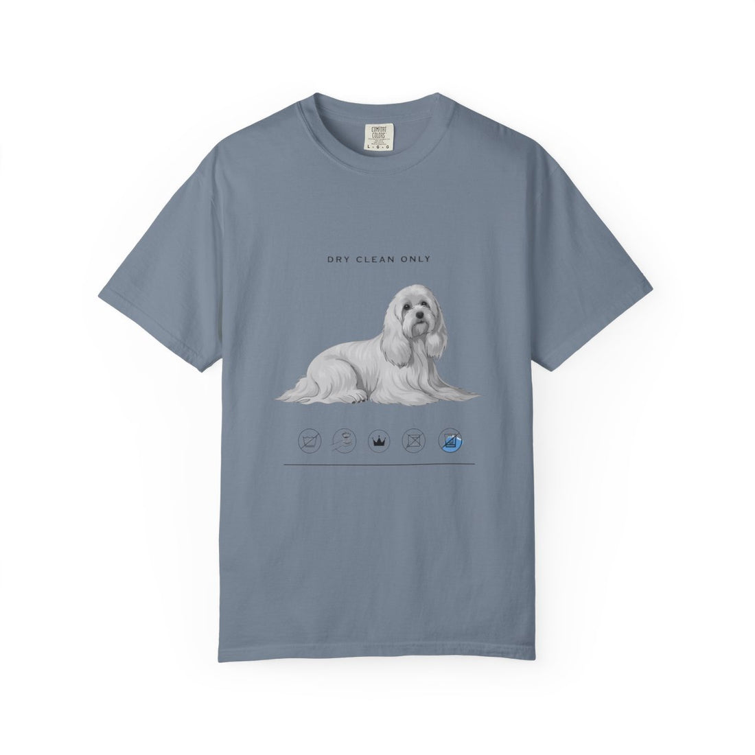 Blue Jean — Front | Maltese 'Dry Clean Only' Garment-Dyed Tee