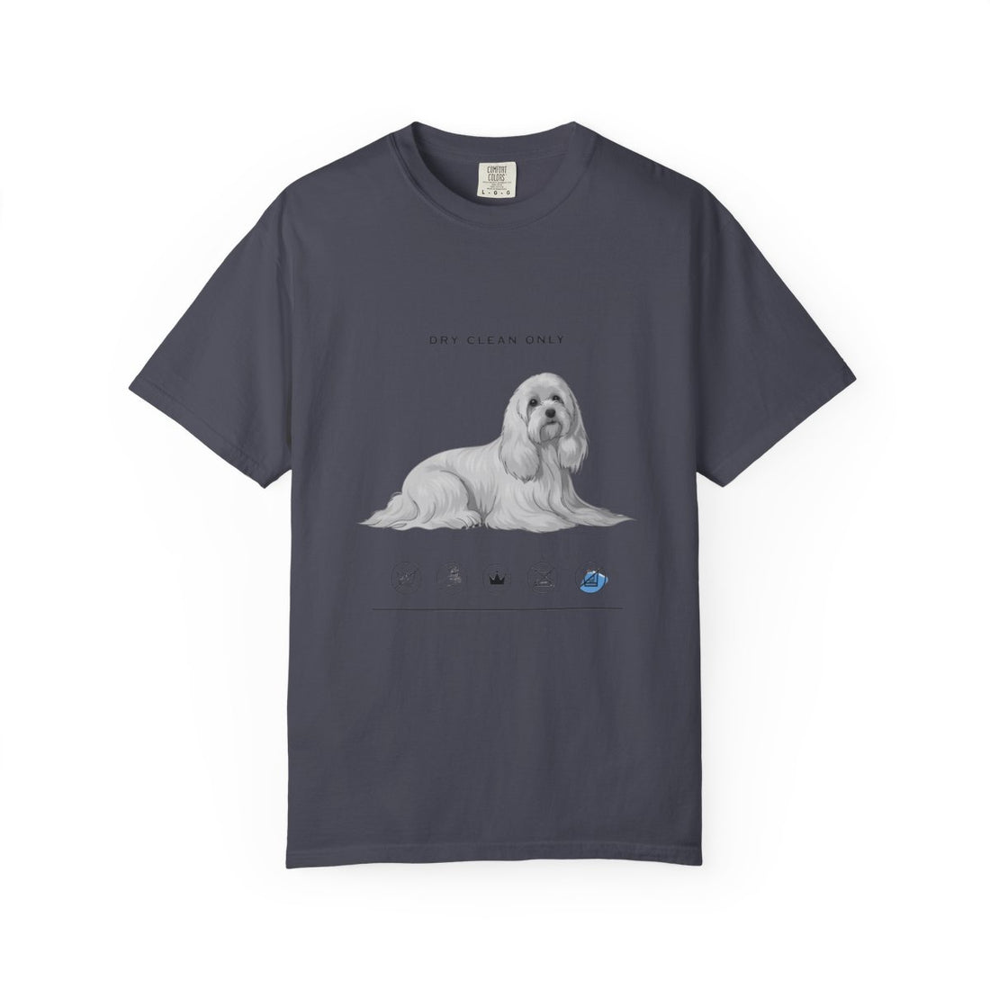 Navy — Front | Maltese 'Dry Clean Only' Garment-Dyed Tee