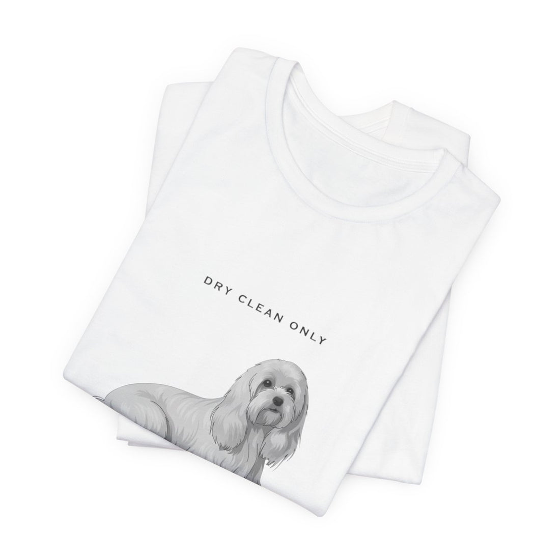 White — Folded | Maltese 'Dry Clean Only' Tee
