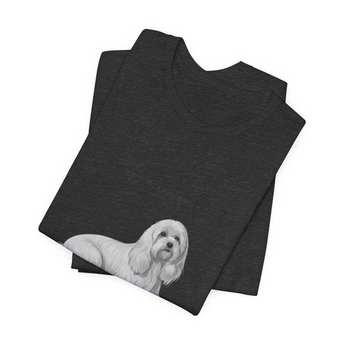 Dark Grey Heather — Folded | Maltese 'Dry Clean Only' Tee