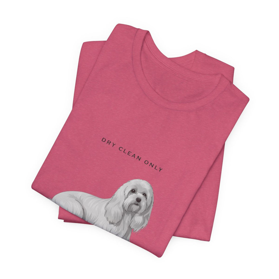Heather Raspberry — Folded | Maltese 'Dry Clean Only' Tee