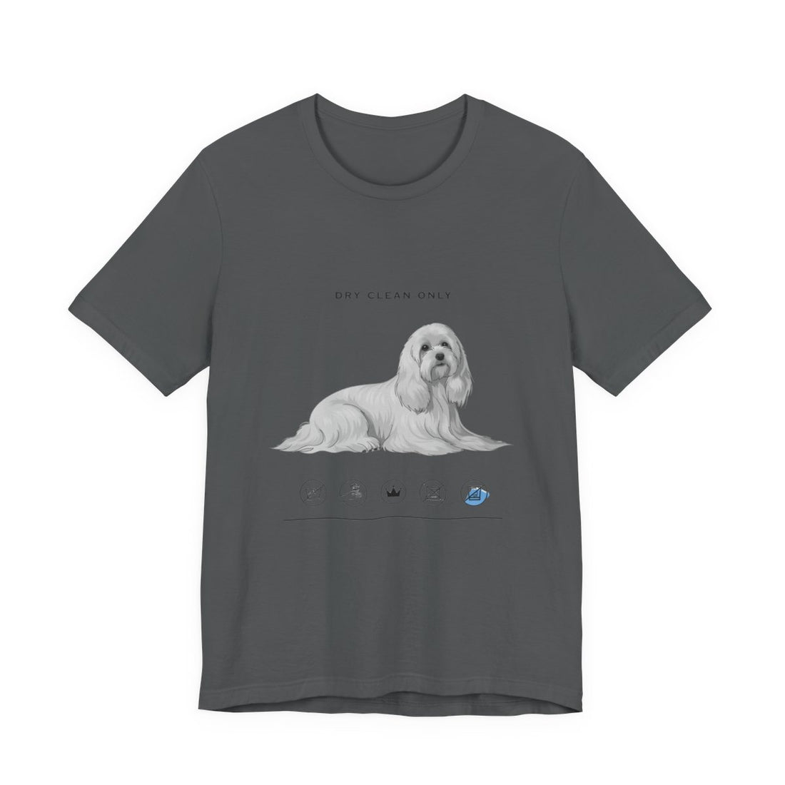 Asphalt — Front | Maltese 'Dry Clean Only' Tee