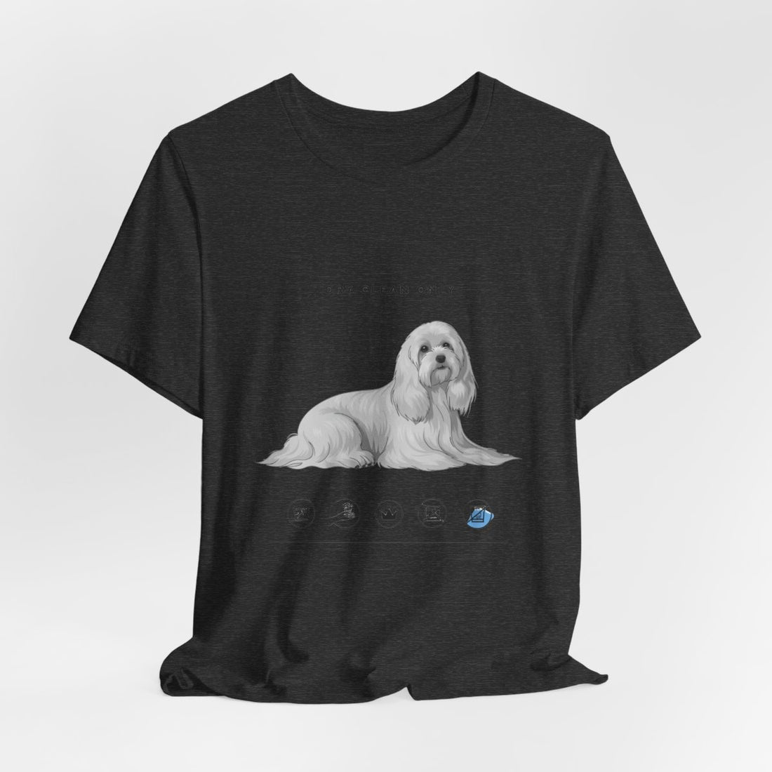 Dark Grey Heather — Hanging | Maltese 'Dry Clean Only' Tee