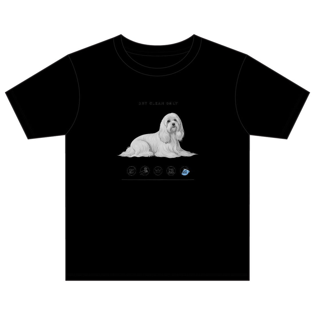 Black — Front | Maltese 'Dry Clean Only' Youth Tee