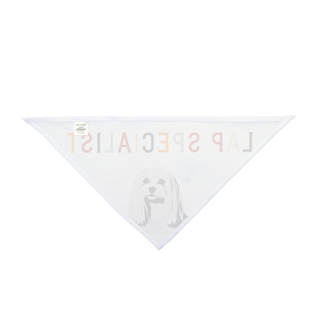 27" × 13" — Back | Maltese Lap Specialist Bandana