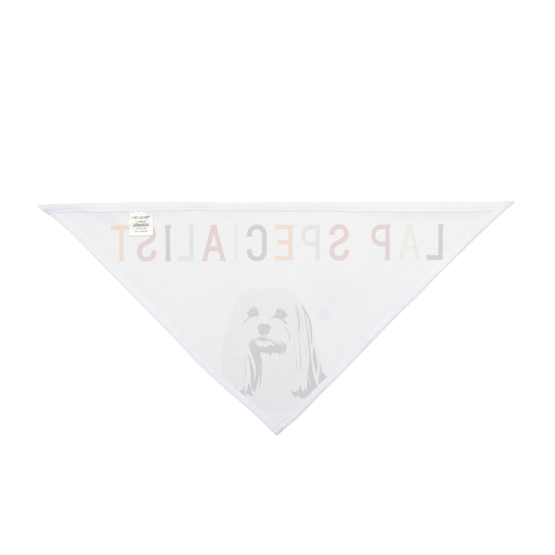 20" × 10" — Back | Maltese Lap Specialist Bandana