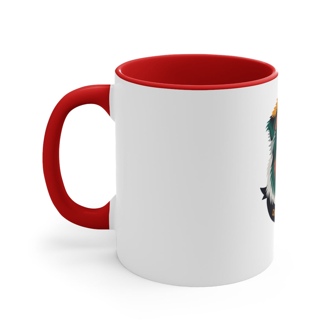 Red — Left side | Mini Aussie Compact Chaos Accent Mug