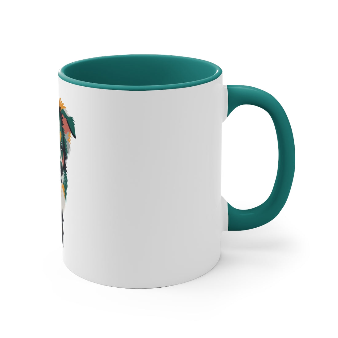 Green — Right side | Mini Aussie Compact Chaos Accent Mug