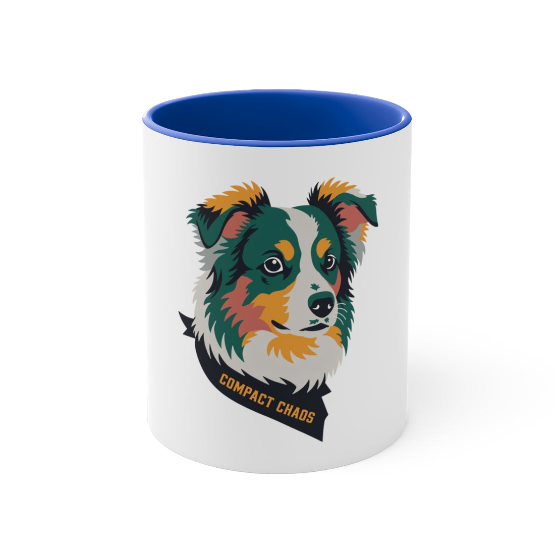 Blue — Front | Mini Aussie Compact Chaos Accent Mug