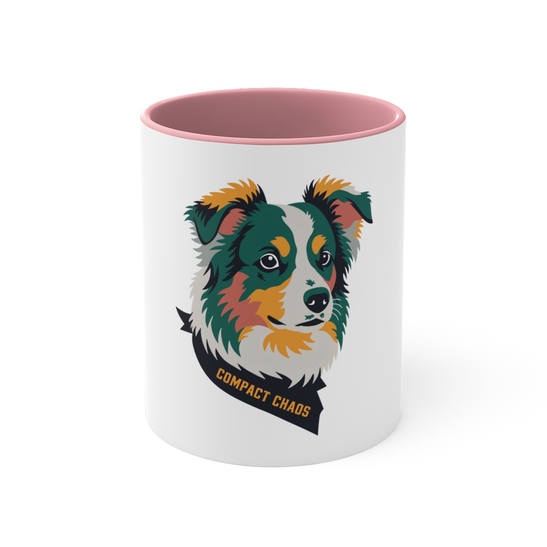 Pink — Front | Mini Aussie Compact Chaos Accent Mug