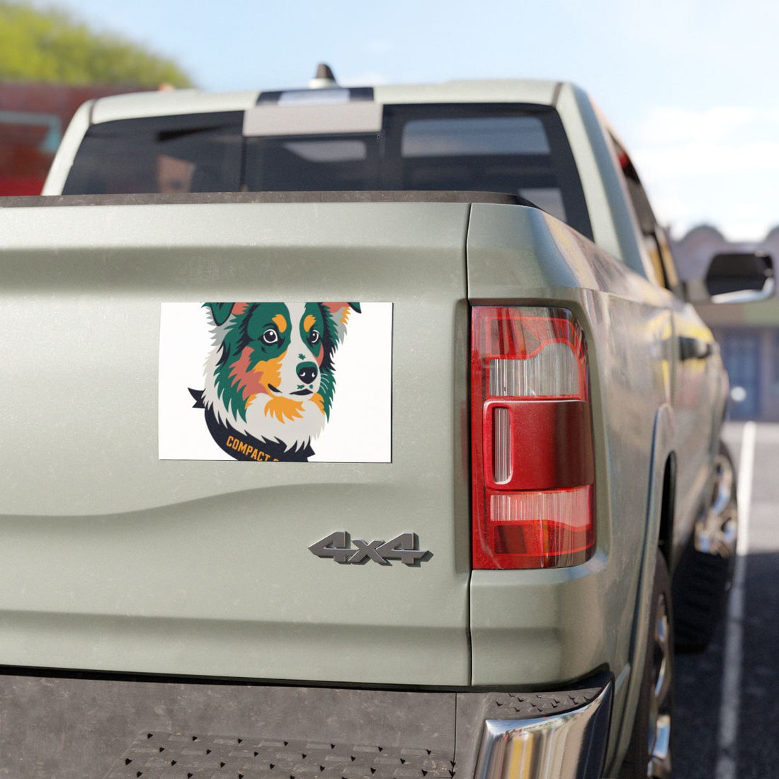 7.5'' × 4.5'' — Lifestyle | Mini Aussie Compact Chaos Car Magnet