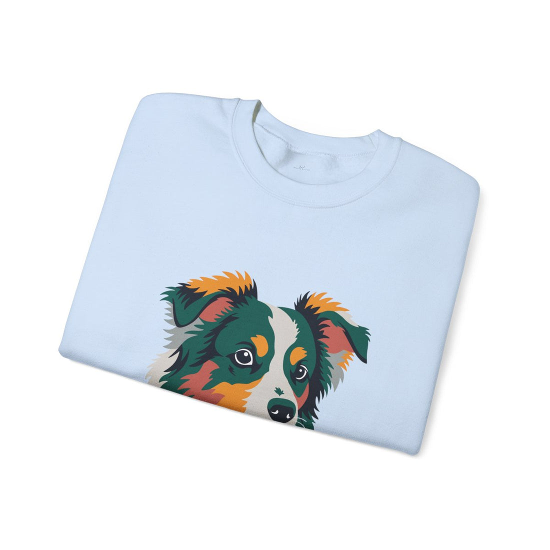 Light Blue — Folded | Mini Aussie "Compact Chaos" Crewneck