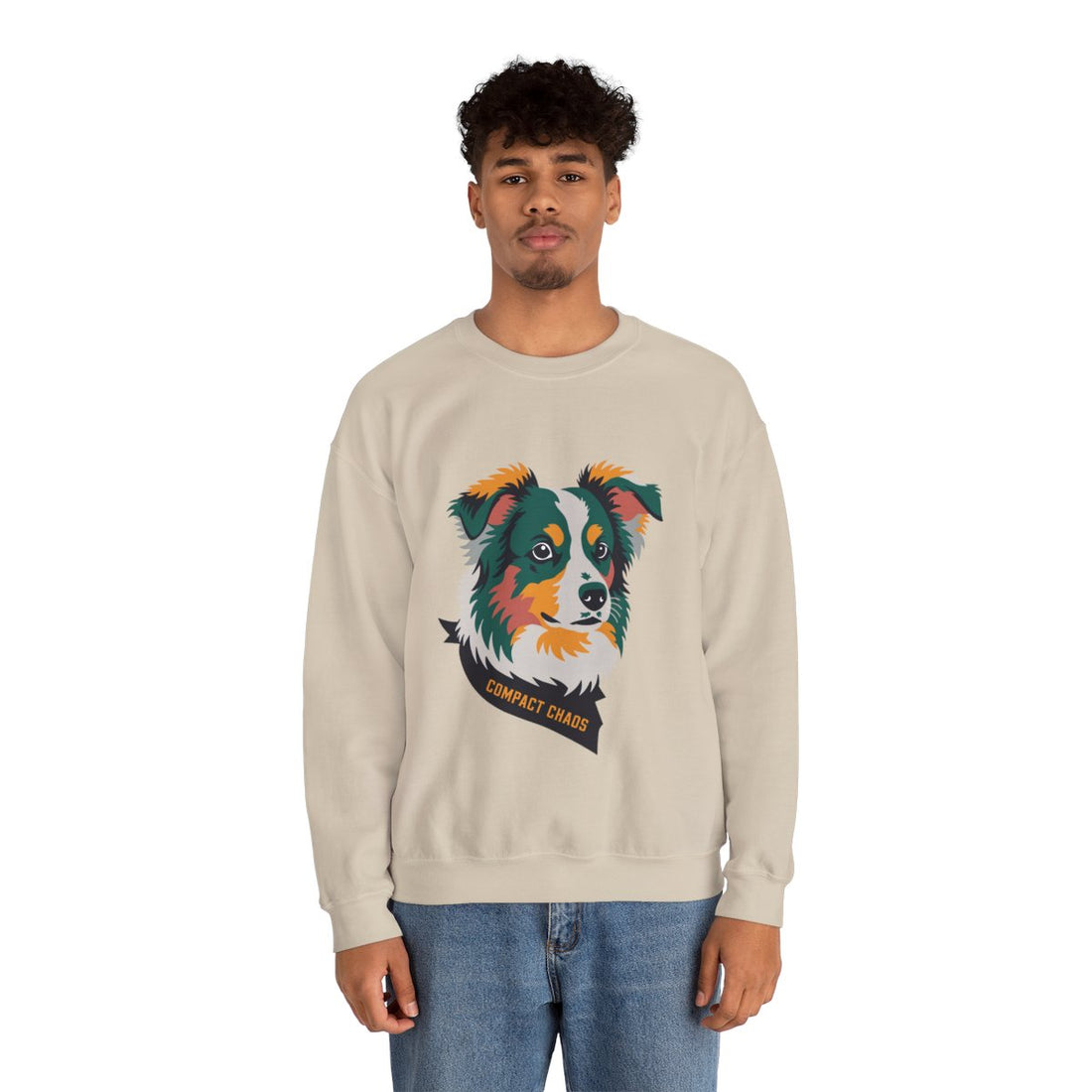 Sand — Lifestyle | Mini Aussie "Compact Chaos" Crewneck