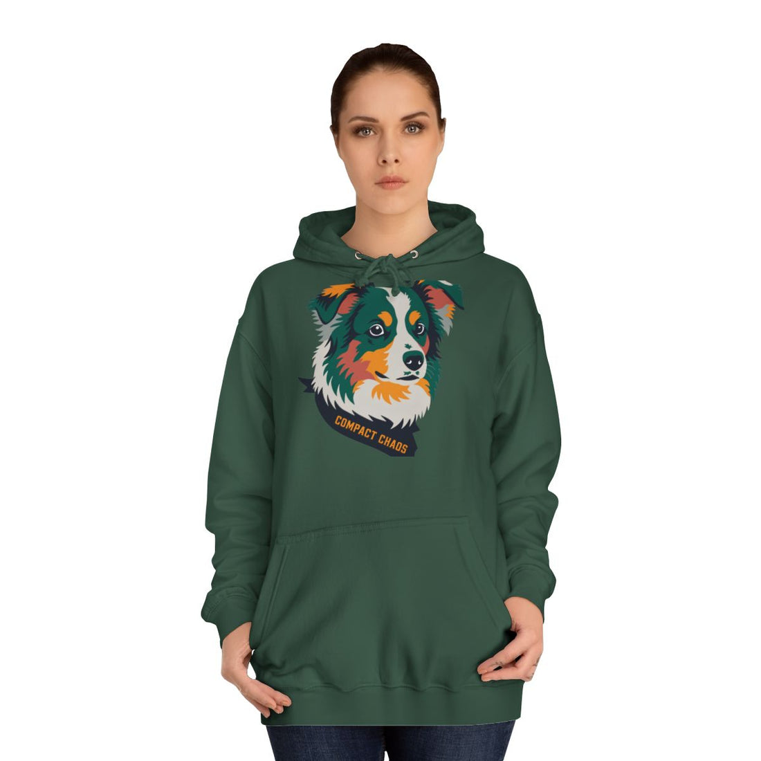 Bottle Green — Lifestyle | Mini Aussie "Compact Chaos" Hoodie