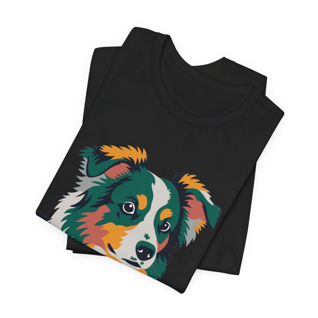 Black — Folded | Mini Aussie "Compact Chaos" Men's Tee