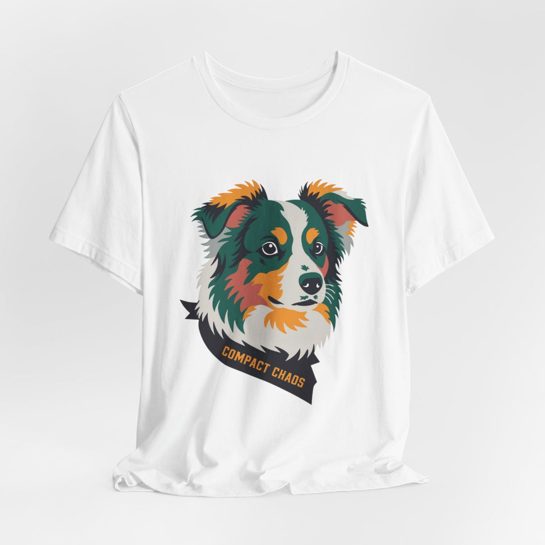White — Hanging | Mini Aussie "Compact Chaos" Men's Tee