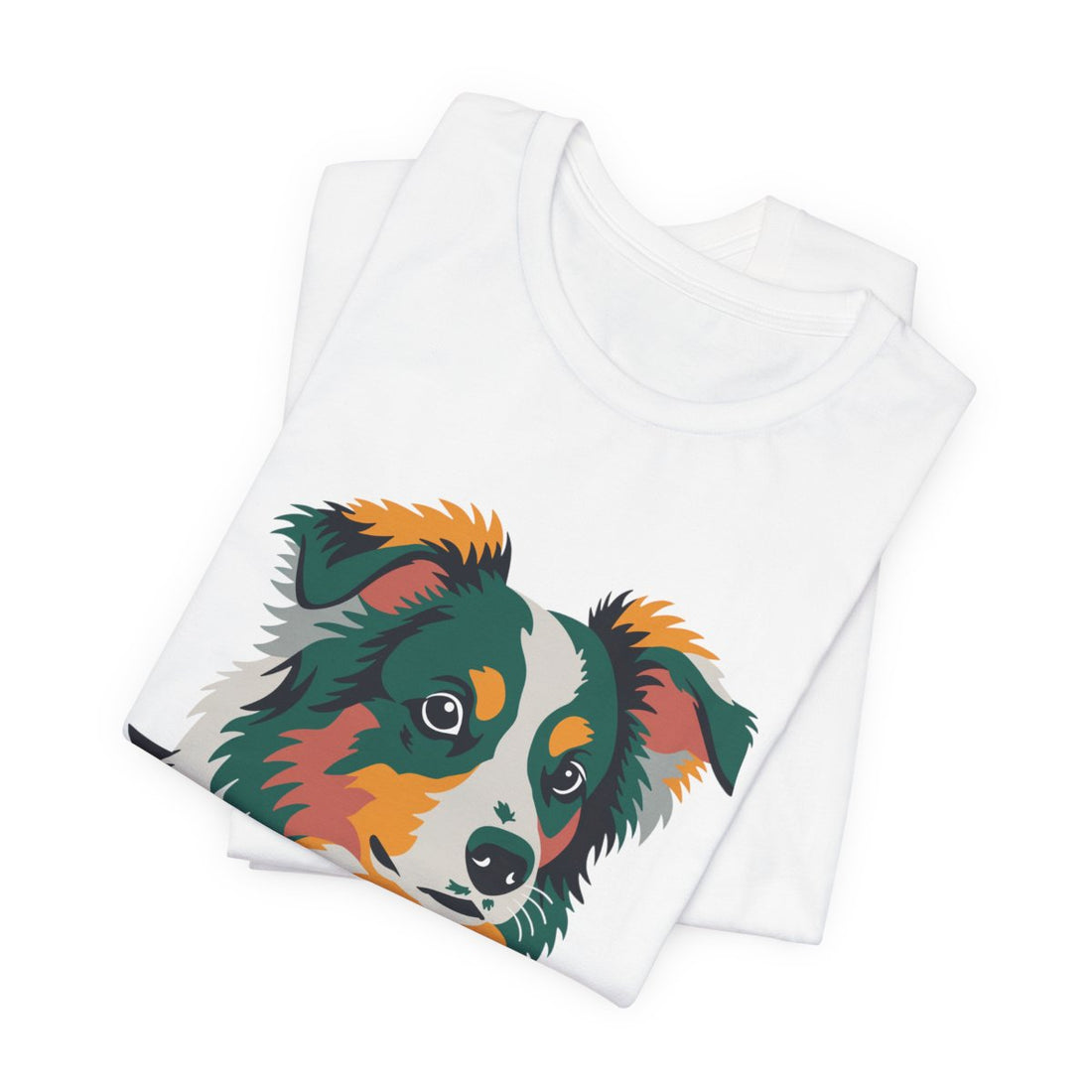 White — Folded | Mini Aussie "Compact Chaos" Men's Tee