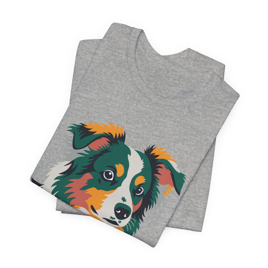 Athletic Heather — Folded | Mini Aussie "Compact Chaos" Men's Tee