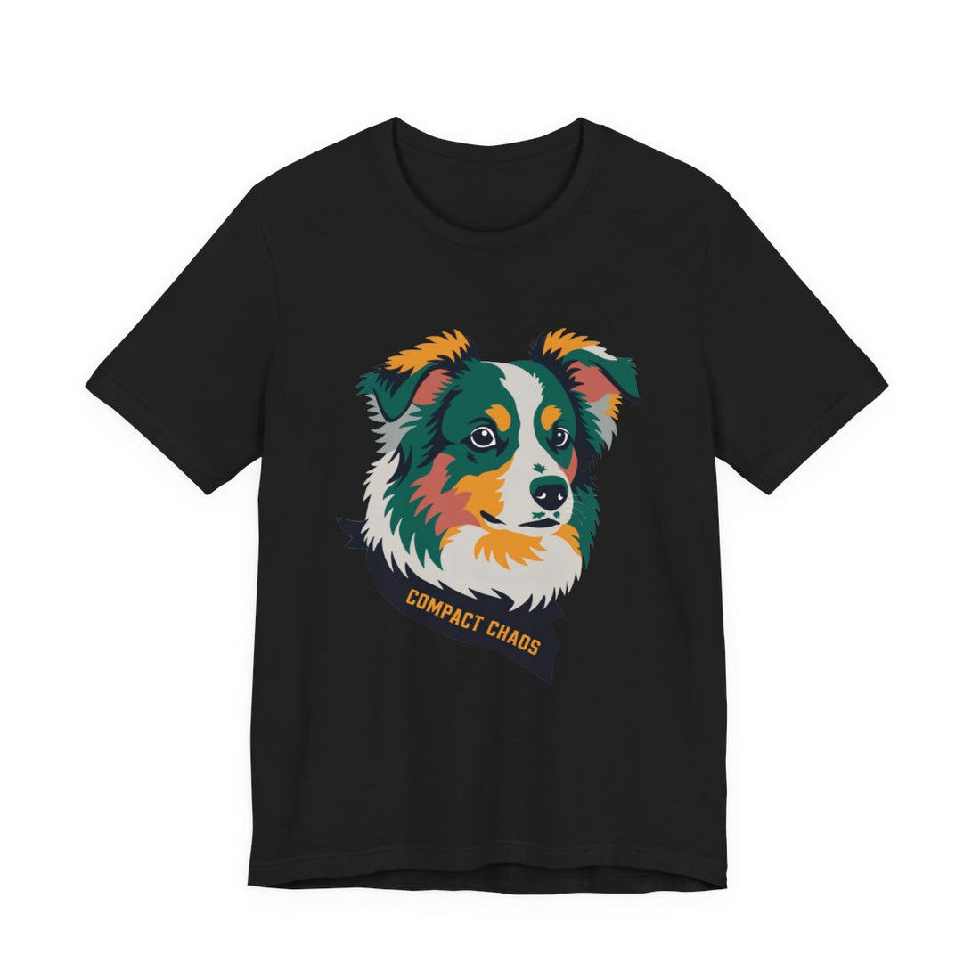 Black — Front | Mini Aussie "Compact Chaos" Men's Tee