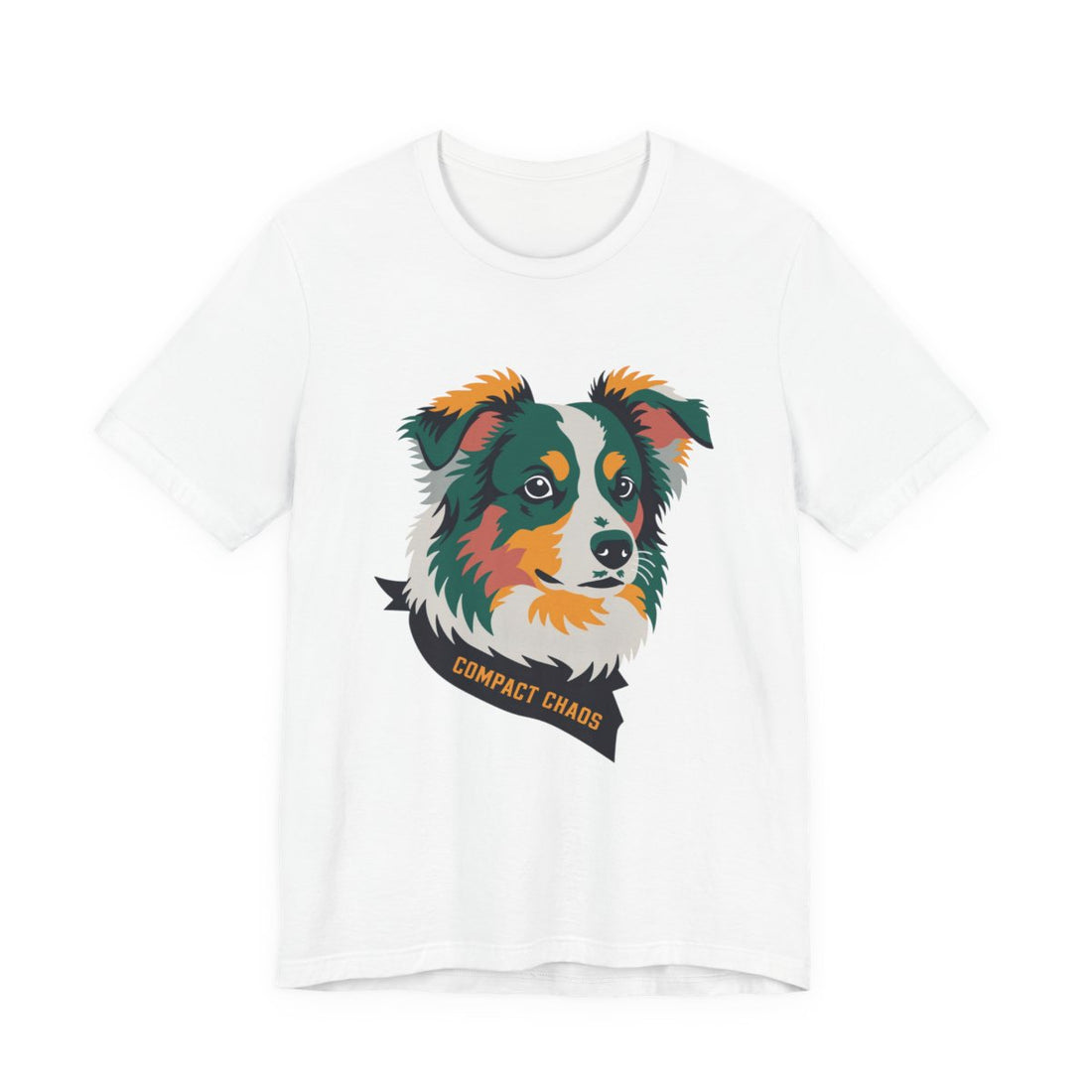 White — Front | Mini Aussie "Compact Chaos" Men's Tee