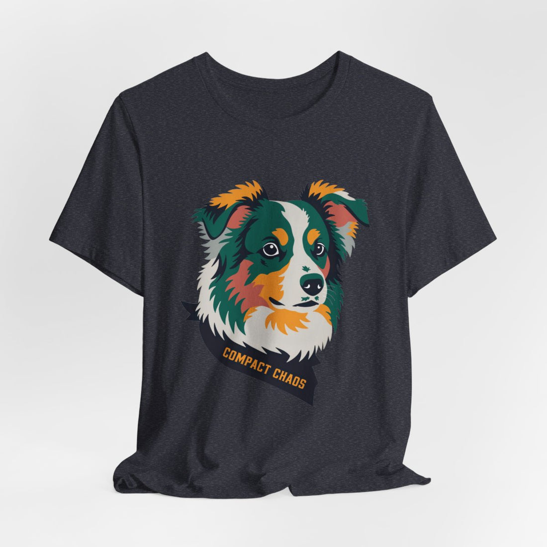 Heather Navy — Hanging | Mini Aussie "Compact Chaos" Men's Tee