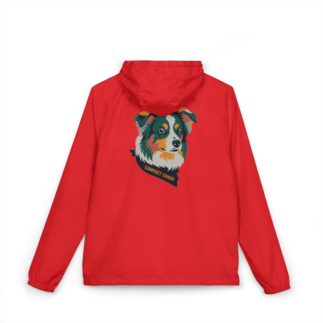 Red — Back | Mini Aussie "Compact Chaos" Windbreaker