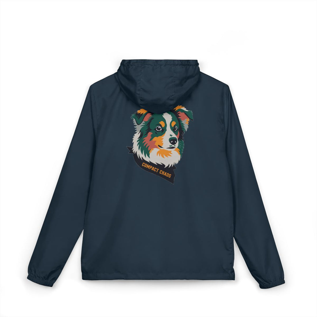 Classic Navy — Back | Mini Aussie "Compact Chaos" Windbreaker