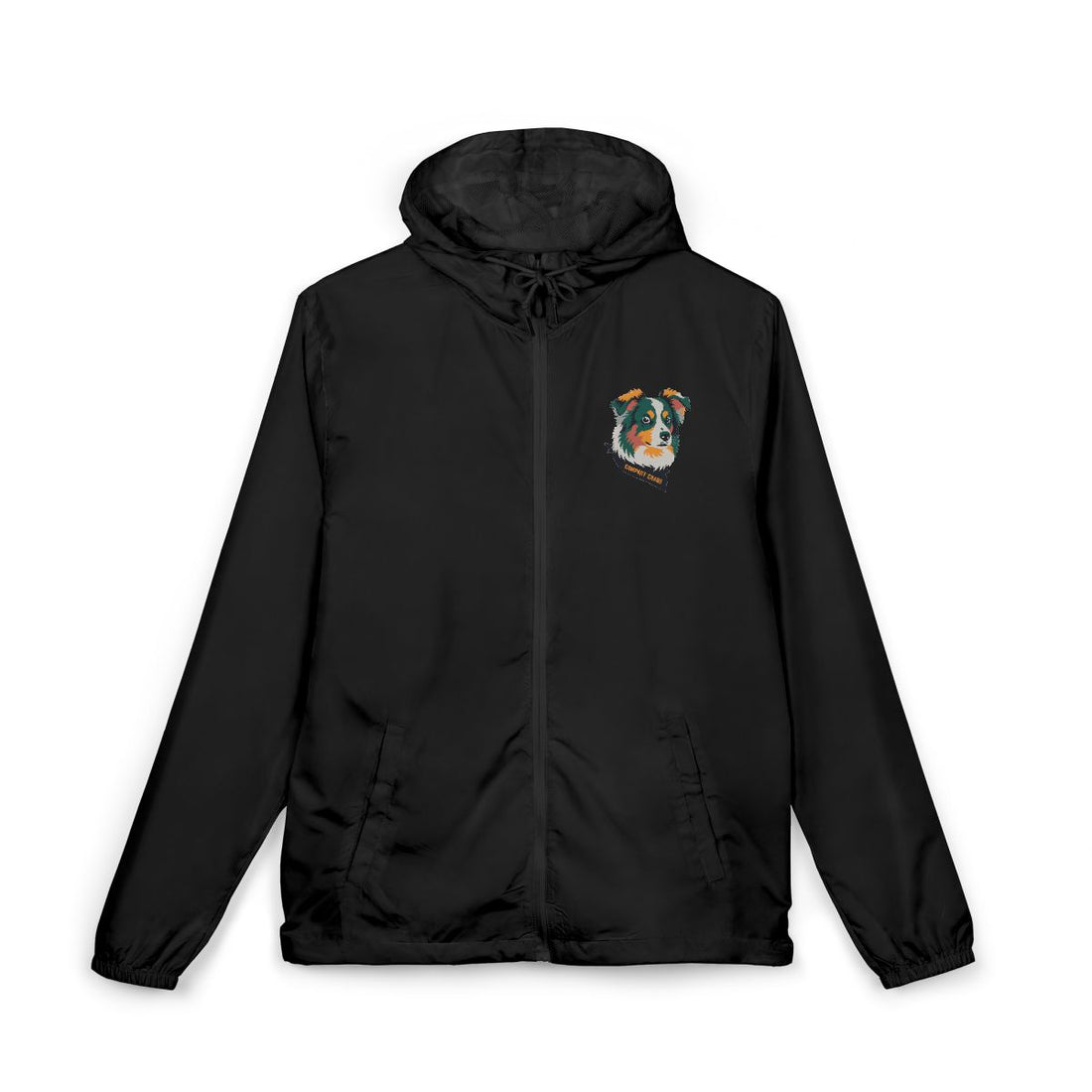 Black — Front | Mini Aussie "Compact Chaos" Windbreaker