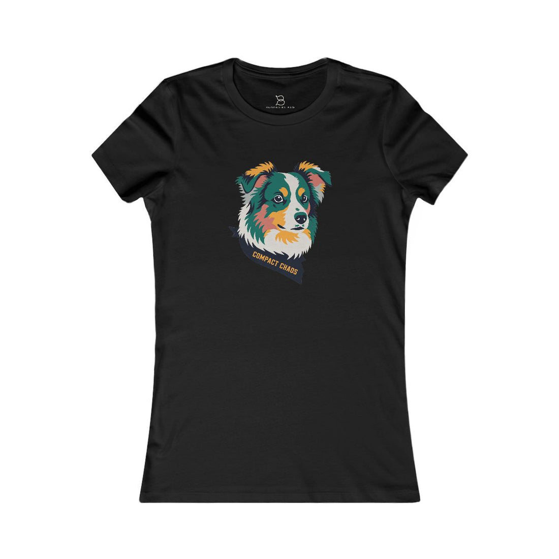 Black — Front | Mini Aussie "Compact Chaos" Women's Tee