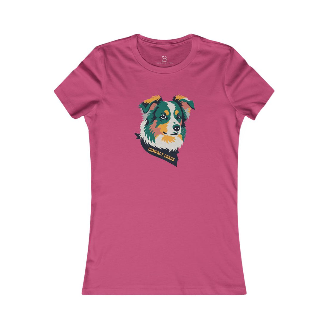 Berry — Front | Mini Aussie "Compact Chaos" Women's Tee