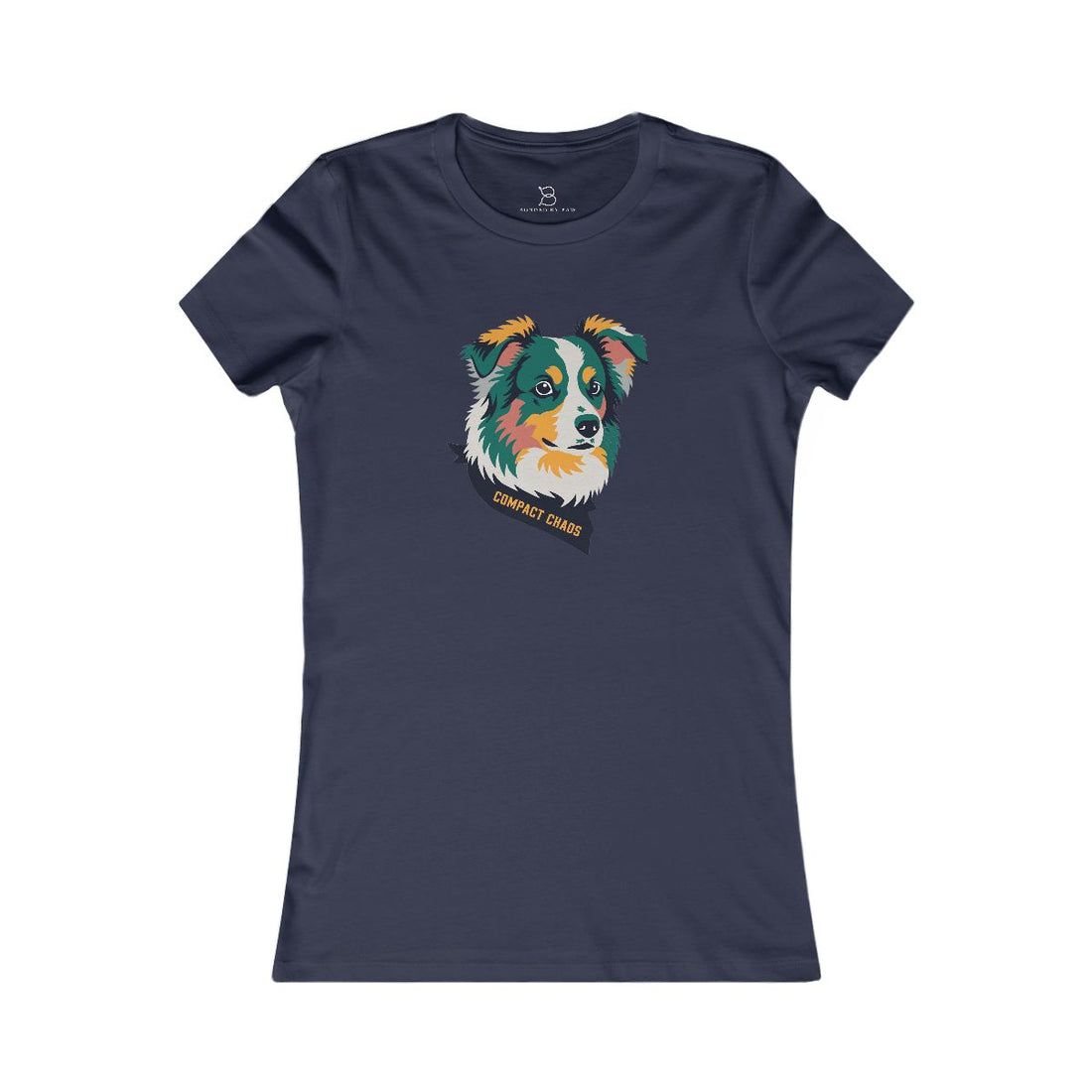 Navy — Front | Mini Aussie "Compact Chaos" Women's Tee