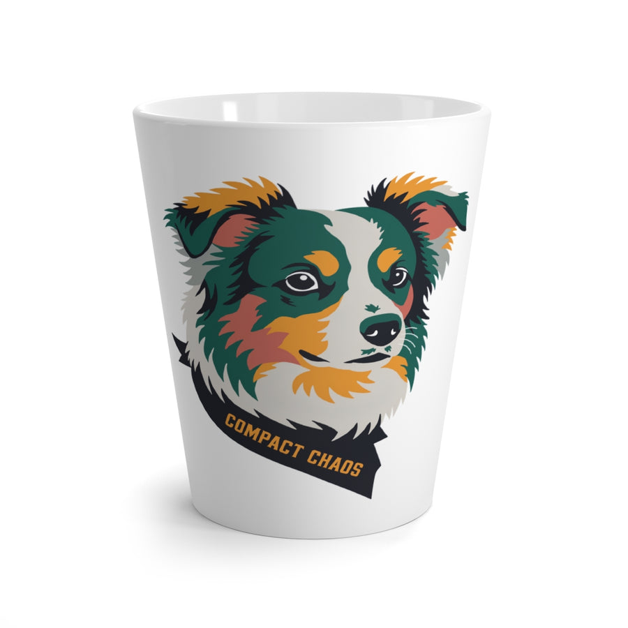 Mini Aussie Latte Mug | Compact Chaos 12 oz Ceramic