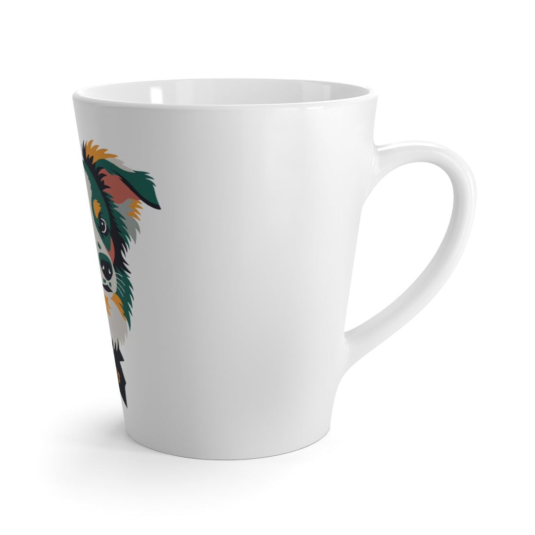 Right side | Mini Aussie Latte Mug | Compact Chaos 12 oz Ceramic