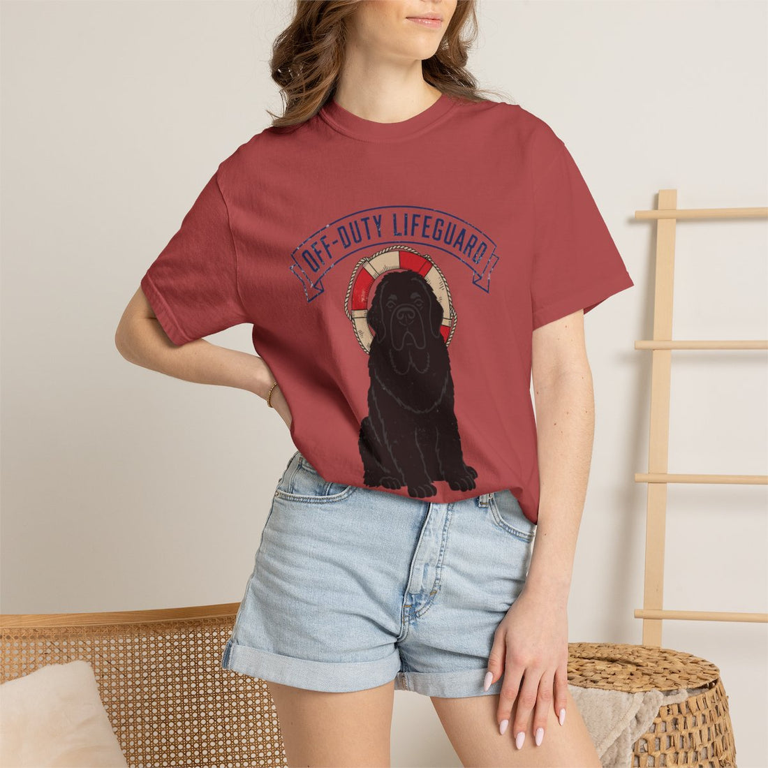 Crimson — Lifestyle | Newfoundland 'Off-Duty Lifeguard' Garment-Dyed Tee