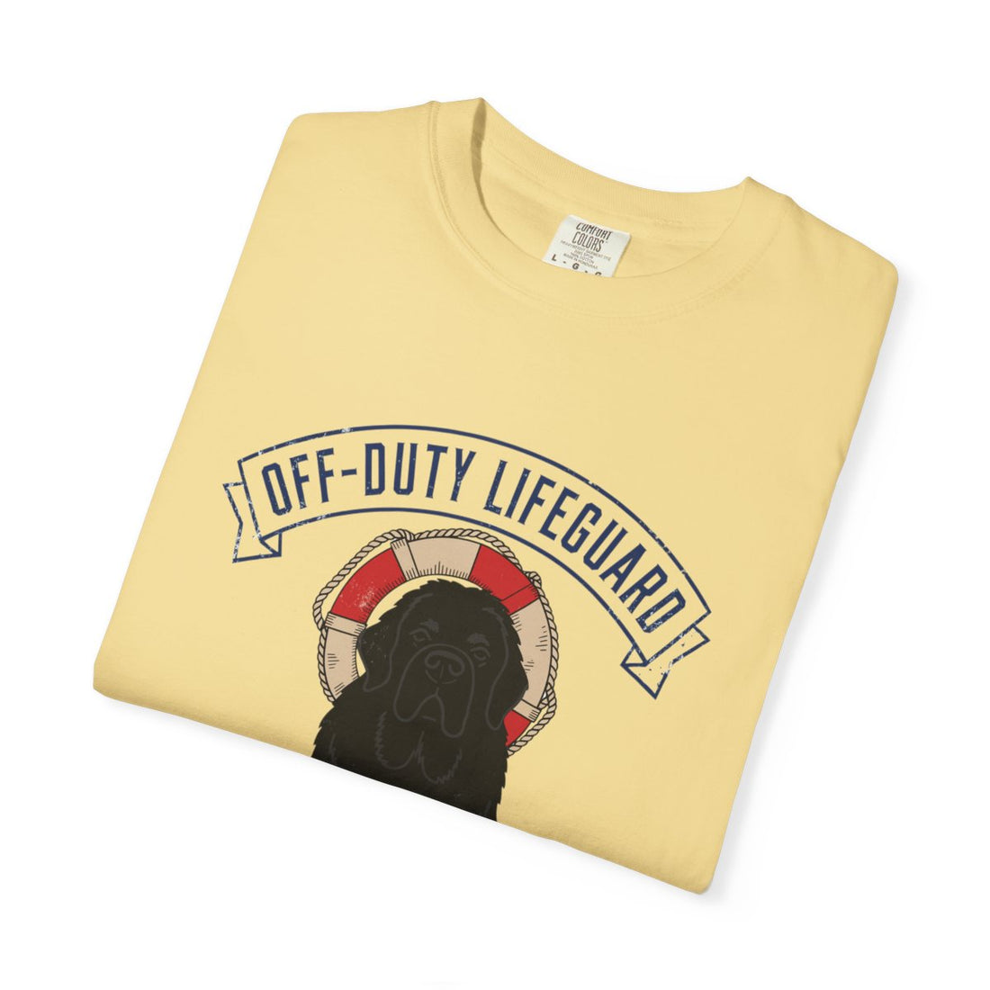 Butter — Folded | Newfoundland 'Off-Duty Lifeguard' Garment-Dyed Tee