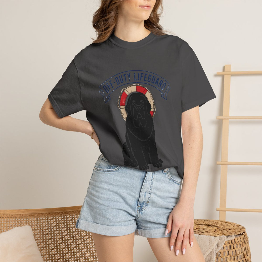 Graphite — Lifestyle | Newfoundland 'Off-Duty Lifeguard' Garment-Dyed Tee