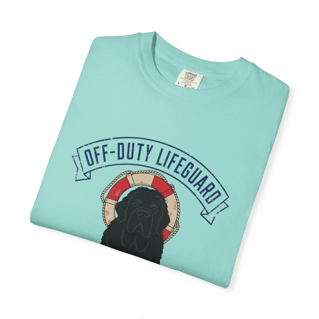 Chalky Mint — Folded | Newfoundland 'Off-Duty Lifeguard' Garment-Dyed Tee