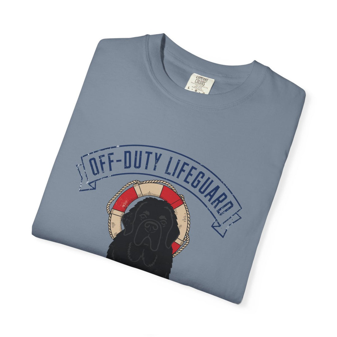Blue Jean — Folded | Newfoundland 'Off-Duty Lifeguard' Garment-Dyed Tee