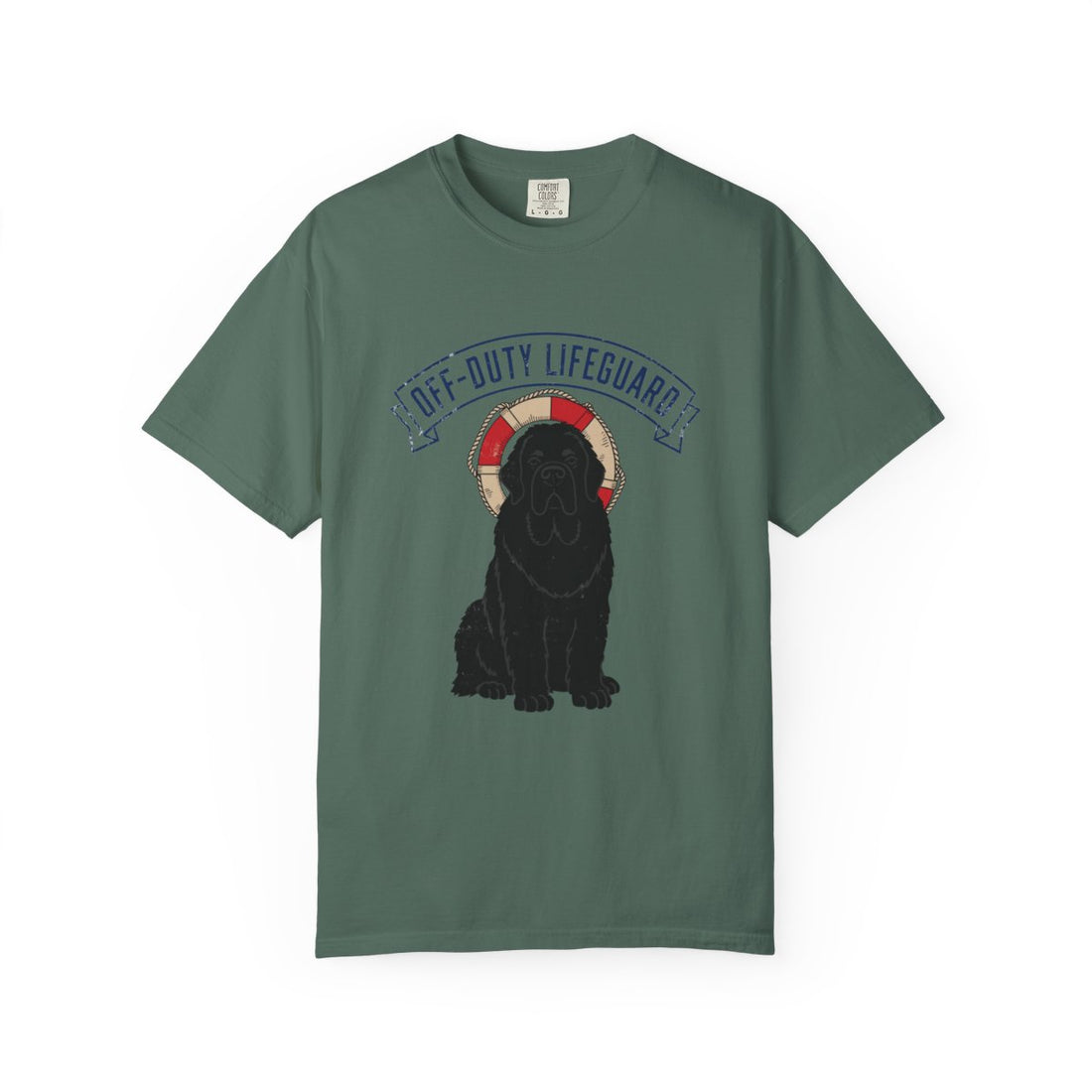 Blue Spruce — Front | Newfoundland 'Off-Duty Lifeguard' Garment-Dyed Tee
