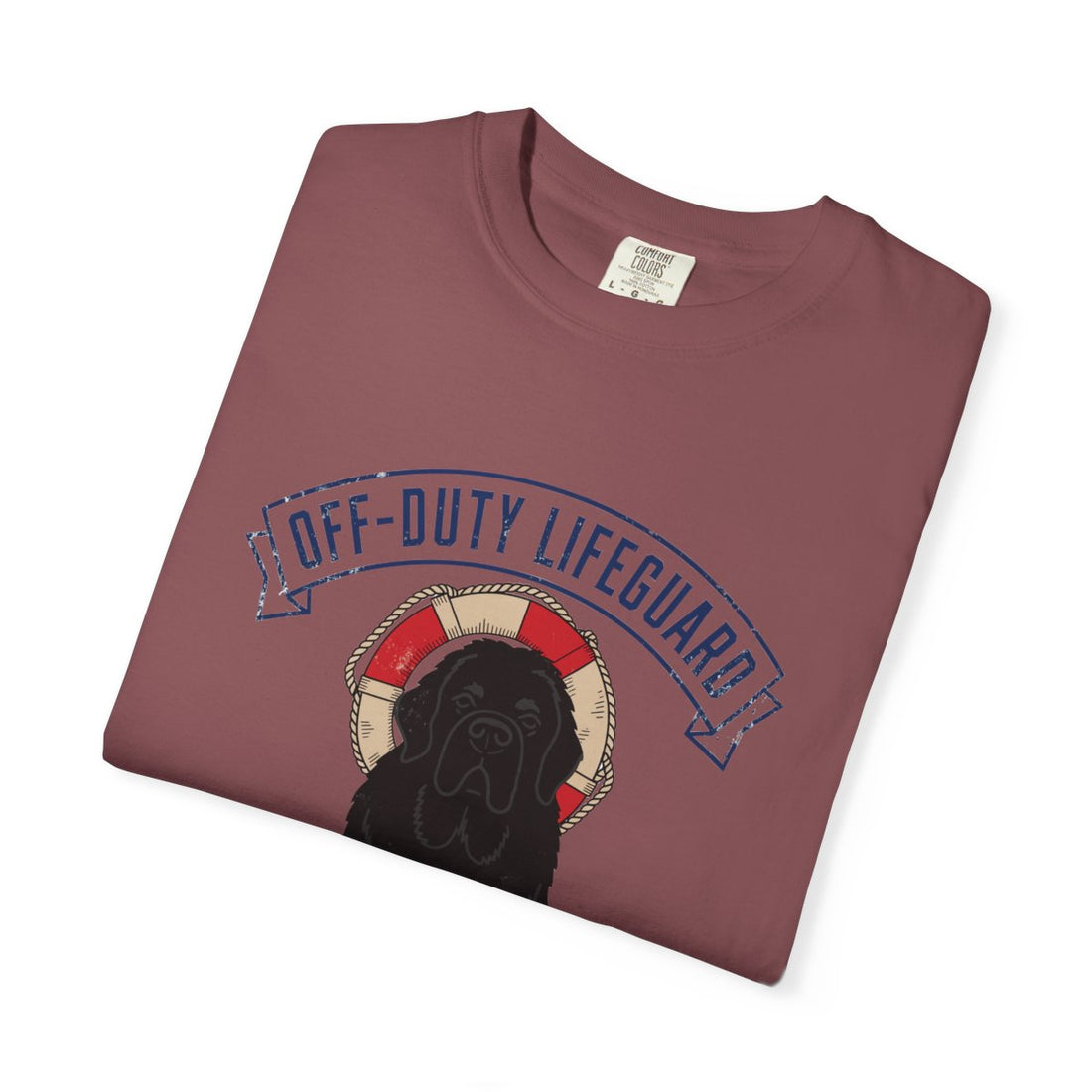 Brick — Folded | Newfoundland 'Off-Duty Lifeguard' Garment-Dyed Tee