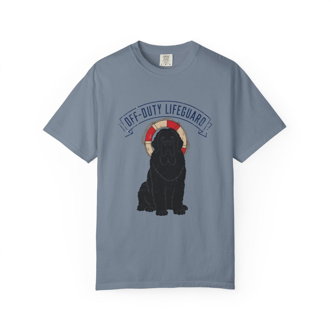 Blue Jean — Front | Newfoundland 'Off-Duty Lifeguard' Garment-Dyed Tee