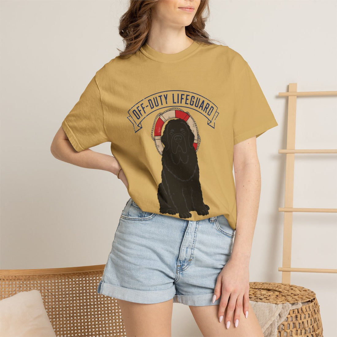 Mustard — Lifestyle | Newfoundland 'Off-Duty Lifeguard' Garment-Dyed Tee