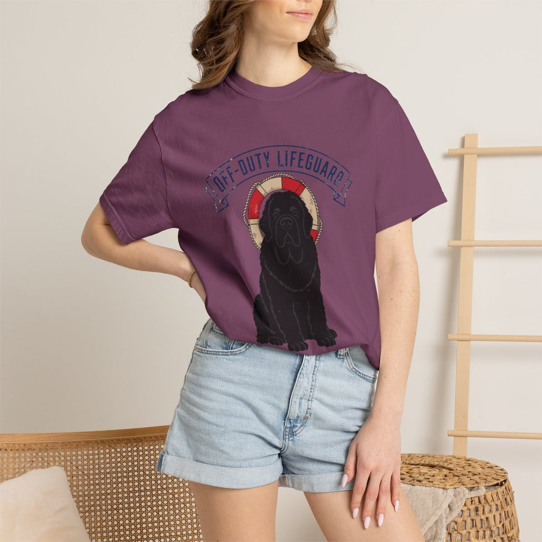 Berry — Lifestyle | Newfoundland 'Off-Duty Lifeguard' Garment-Dyed Tee