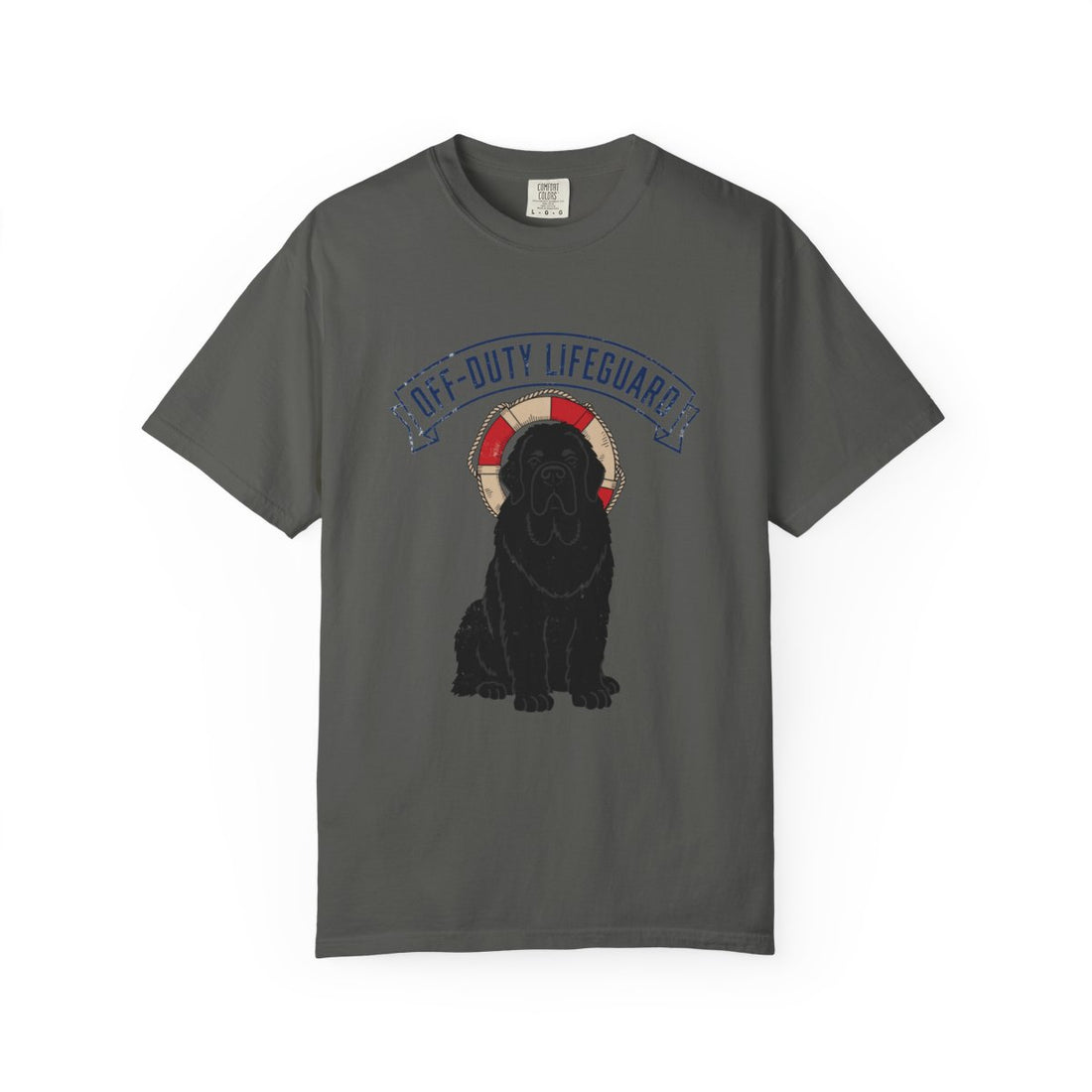 Pepper — Front | Newfoundland 'Off-Duty Lifeguard' Garment-Dyed Tee