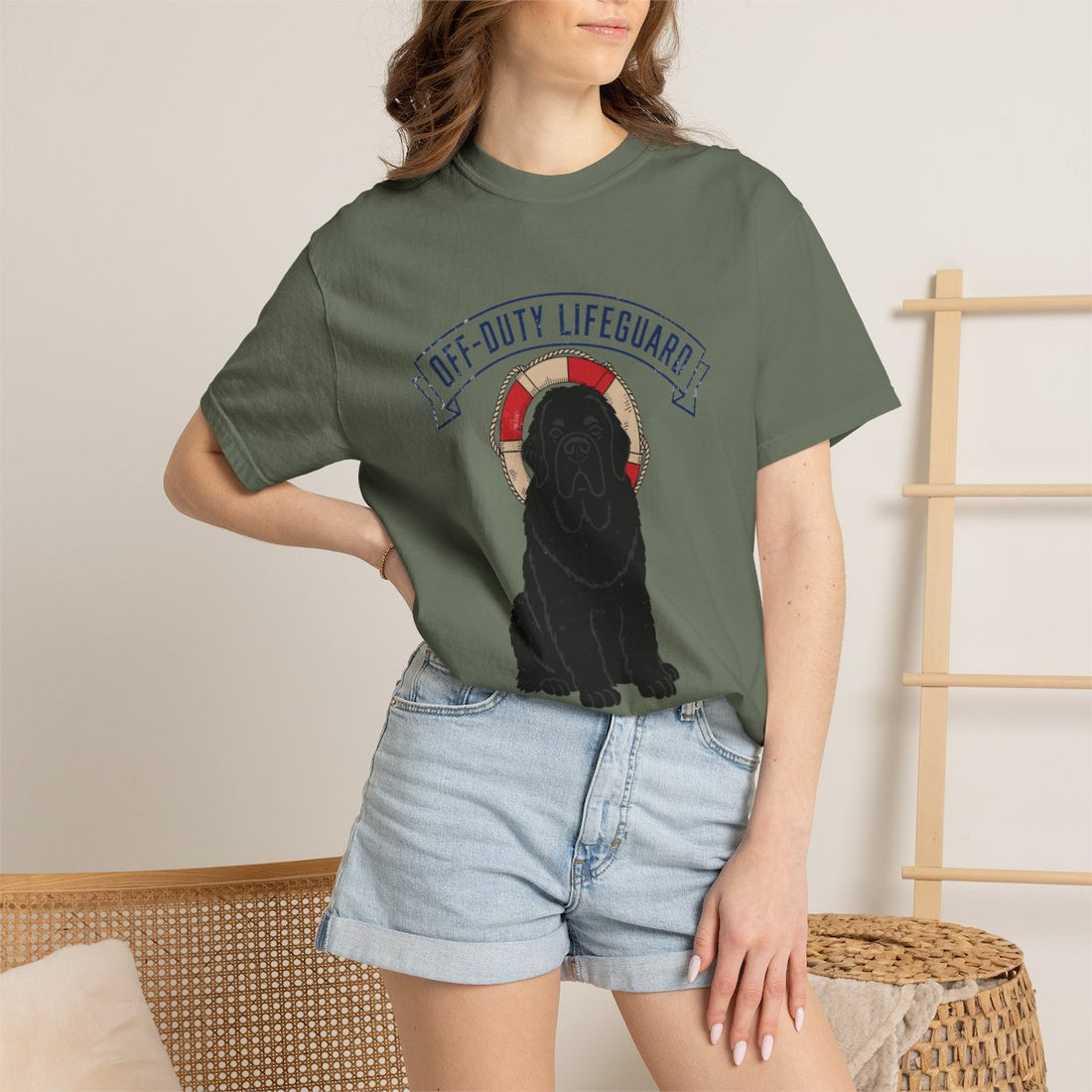 Moss — Lifestyle | Newfoundland 'Off-Duty Lifeguard' Garment-Dyed Tee