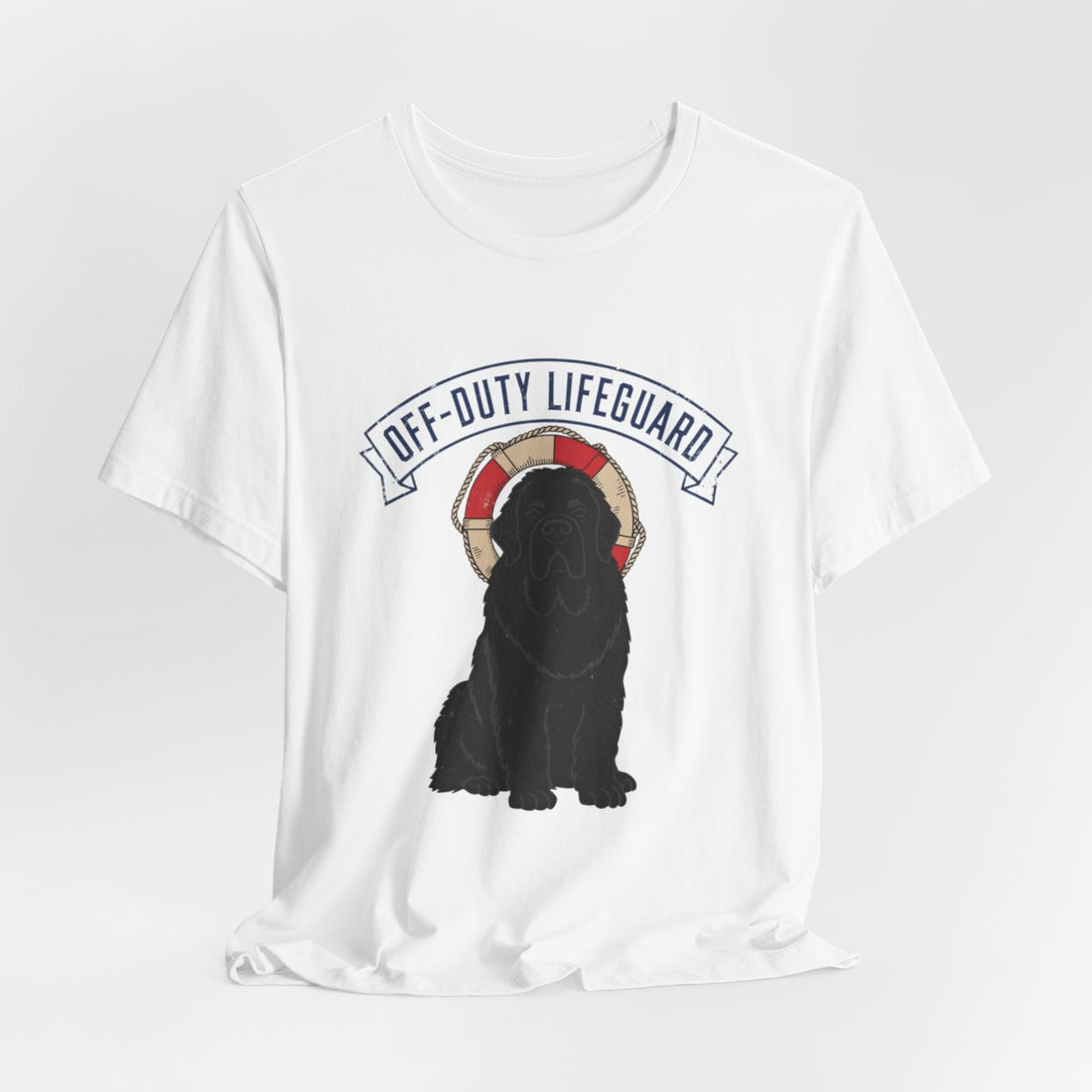 White — Hanging | Newfoundland 'Off-Duty Lifeguard' Tee