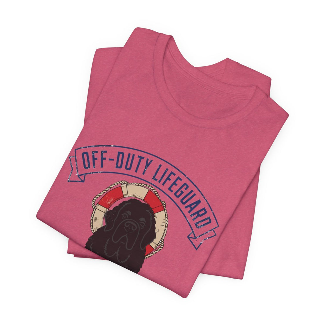 Heather Raspberry — Folded | Newfoundland 'Off-Duty Lifeguard' Tee